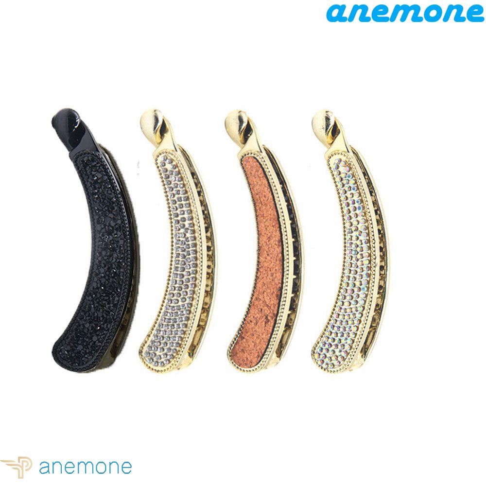 ANEMONE Kẹp Tóc Càng Cua Đính Đá Đơn Giản Cổ Điển Cho Nữ
