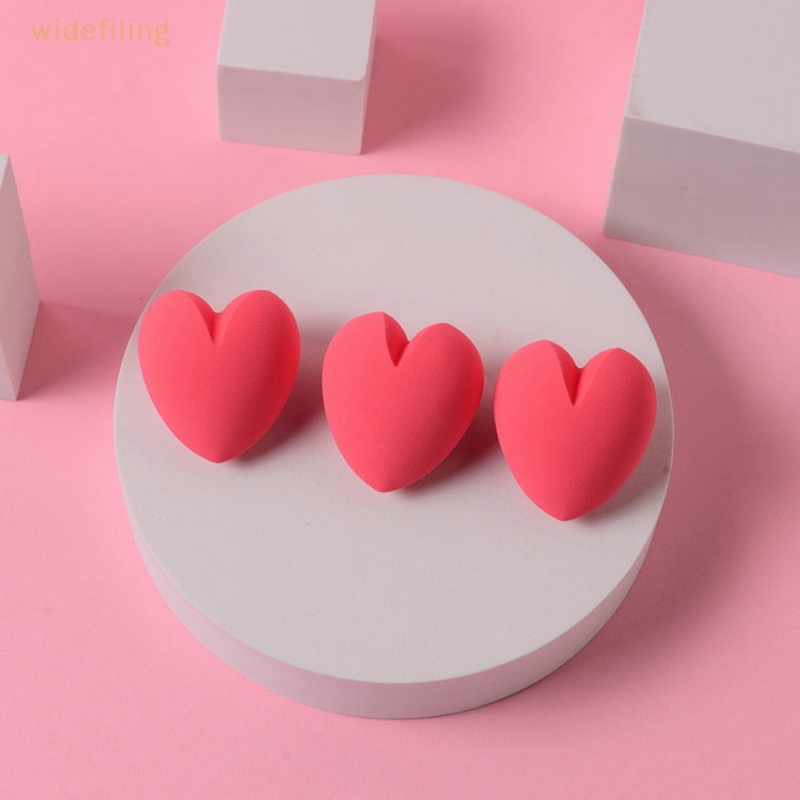 Set 1 / 3 / 5 Mút Trang Điểm Hình Trái Tim Xinh Xắn