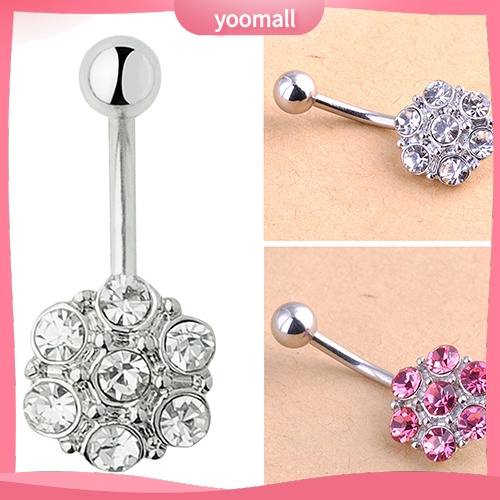 Bộ 7 Khuyên Rốn Tròn Đính Đá Dùng Múa Belly Dance