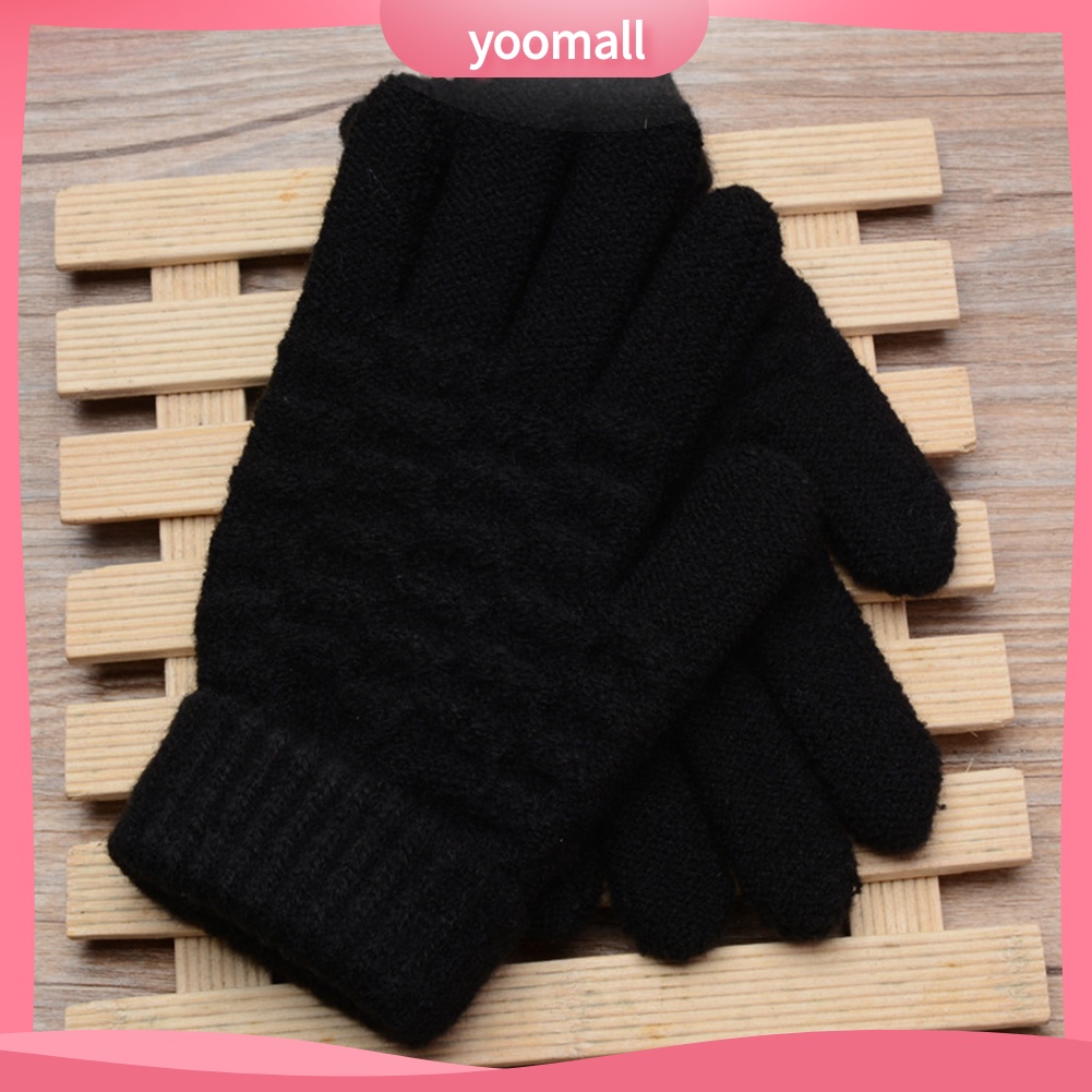 [YM] Găng Tay Dệt Kim Mềm Mại Có Thể Sử Dụng Màn Hình Cảm Ứng Điện Thoại