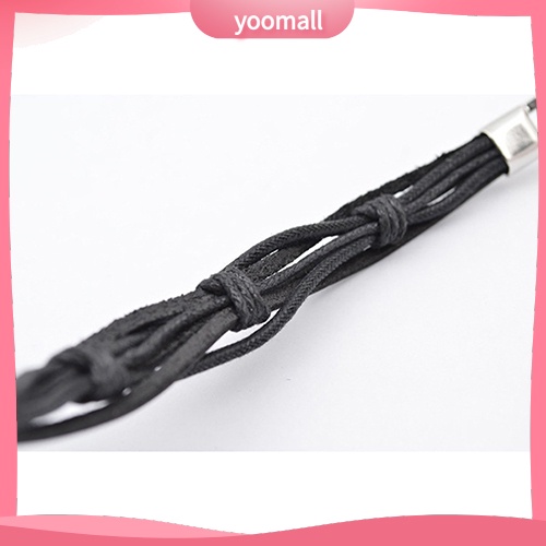 Vòng Tay Giả Da Nhiều Lớp Thời Trang Cho Nam