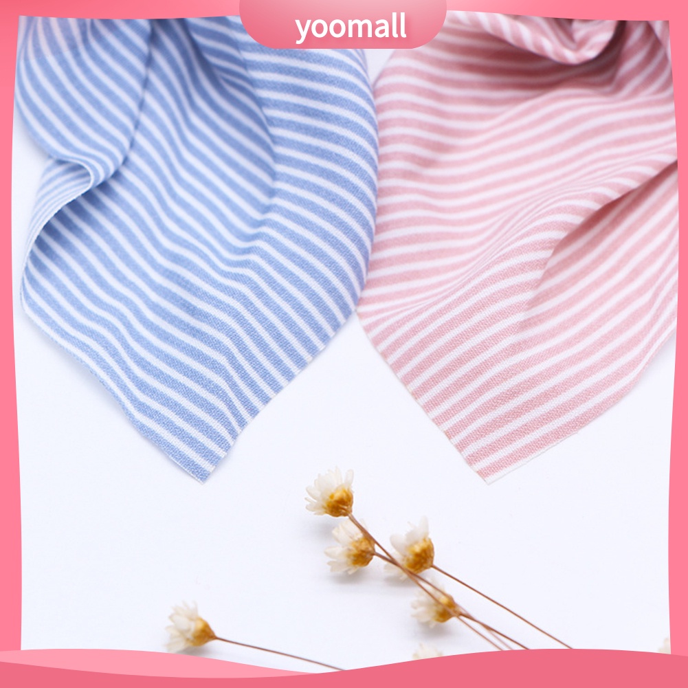 Dây Cột Tóc Co Giãn Đính Nơ Họa Tiết Kẻ Sọc Đơn Giản Cho Nữ