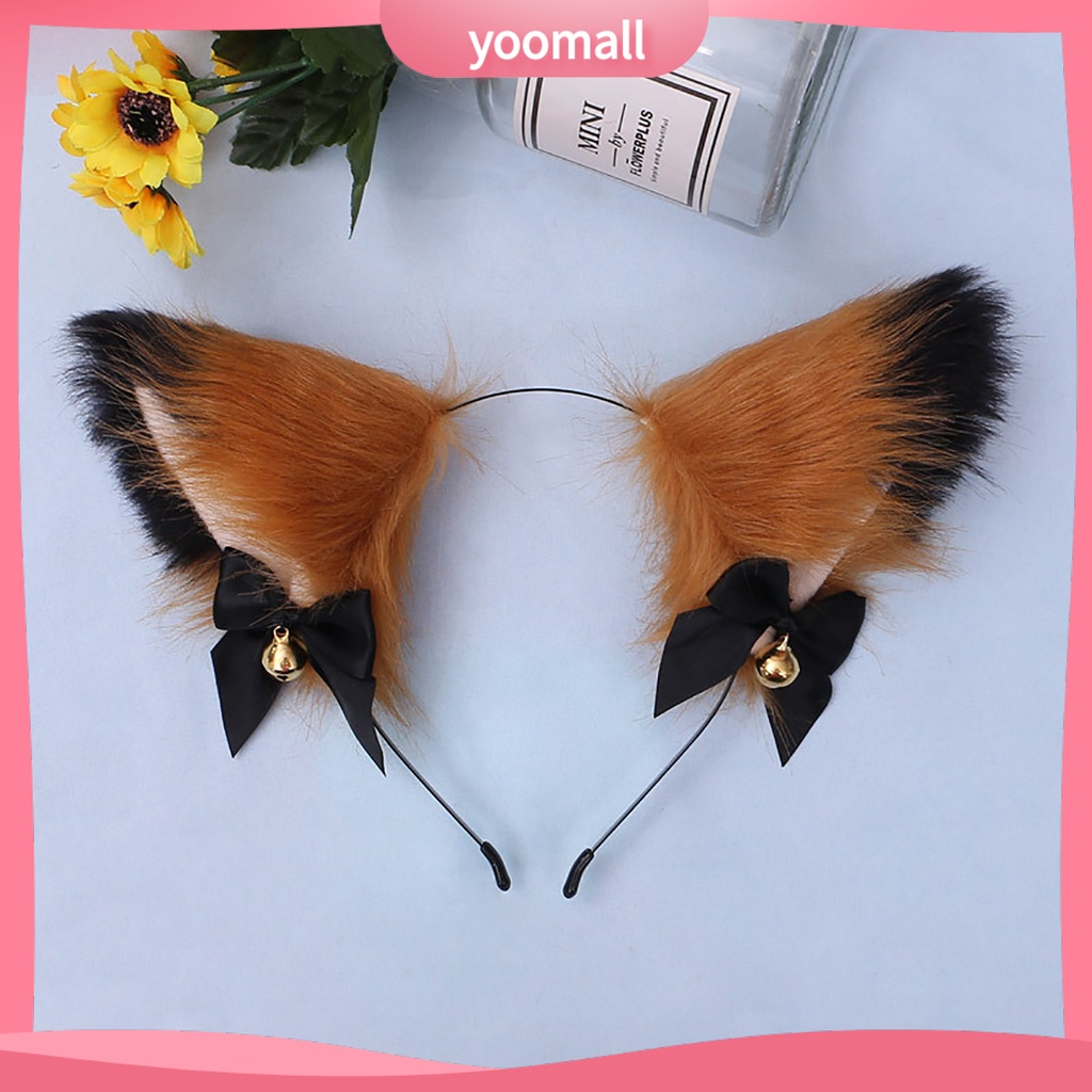 Băng Đô Tai Thỏ Giả Lông Thú Hóa Trang Tiệc Tùng Dễ Thương Cho Nữ