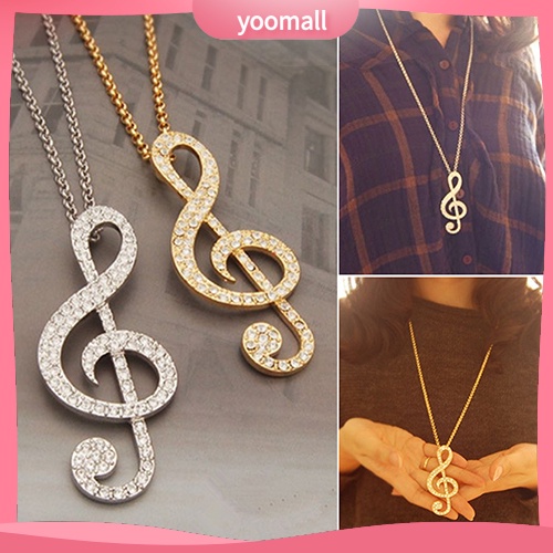 Vòng cổ Mặt Nốt Nhạc Đính Đá Thời Trang