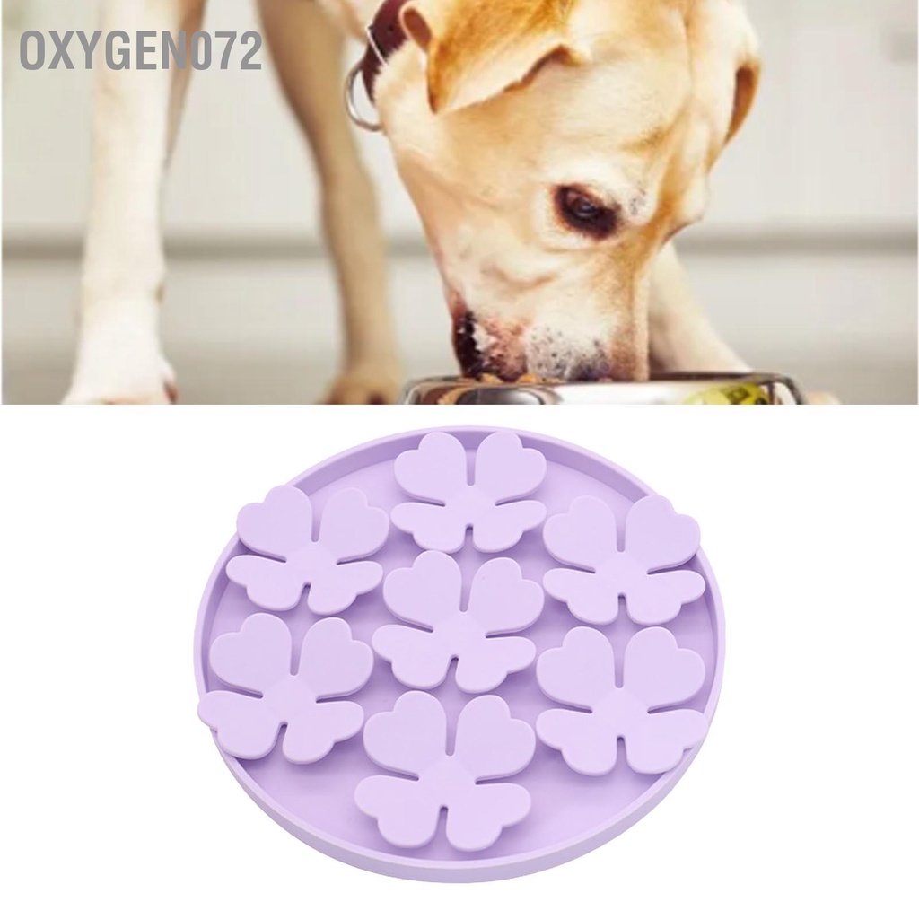 Oxygen072 Mèo Cưng Silicone Thức Ăn Chậm Thảm Hút Cho Thú Chó Liếm Miếng Lót Gia Đình Shop