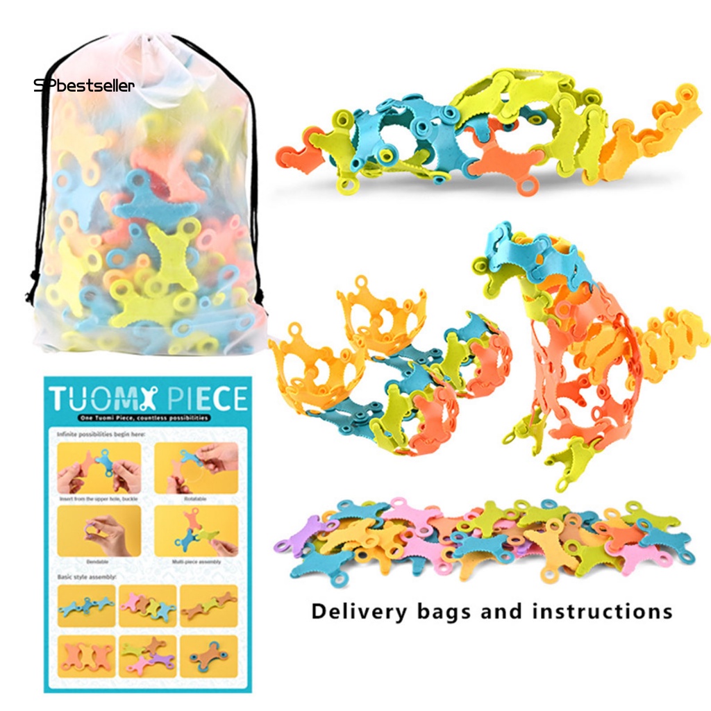 1 Bộ Đồ Chơi Xây Dựng DIY Bắt Mắt Cho Bé