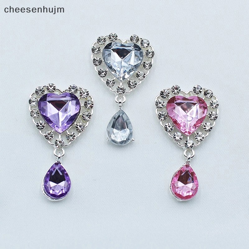 Ghim Cài Áo Kim Loại Hình Trái Tim 25X45MM