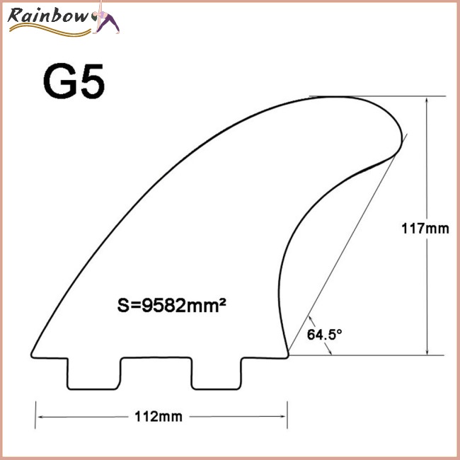Set 3 Vây Cá Bằng Nhựa Cho Ván Lướt Sóng