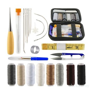 Bộ dụng cụ may vá đồ da với kim khâu mắt to diy