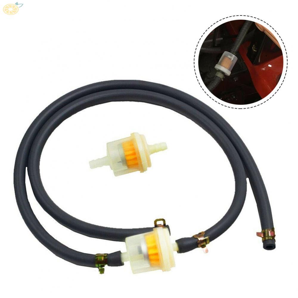 【VARSTR】Fuel Line Hose 1/4\"in 2pcs Filters 2pcs Fuel Line Hose 395051R 4pcs Clamps