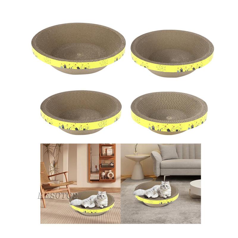 Đệm Cào Móng Hình Tô Bằng Giấy Dày Dặn Siêu Bền Cho Mèo Cưng