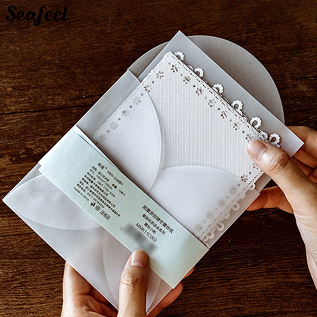 Set 10 Tấm Giấy Lót Sổ Tay Họa Tiết Ren Gọn Nhẹ Dễ Sử Dụng