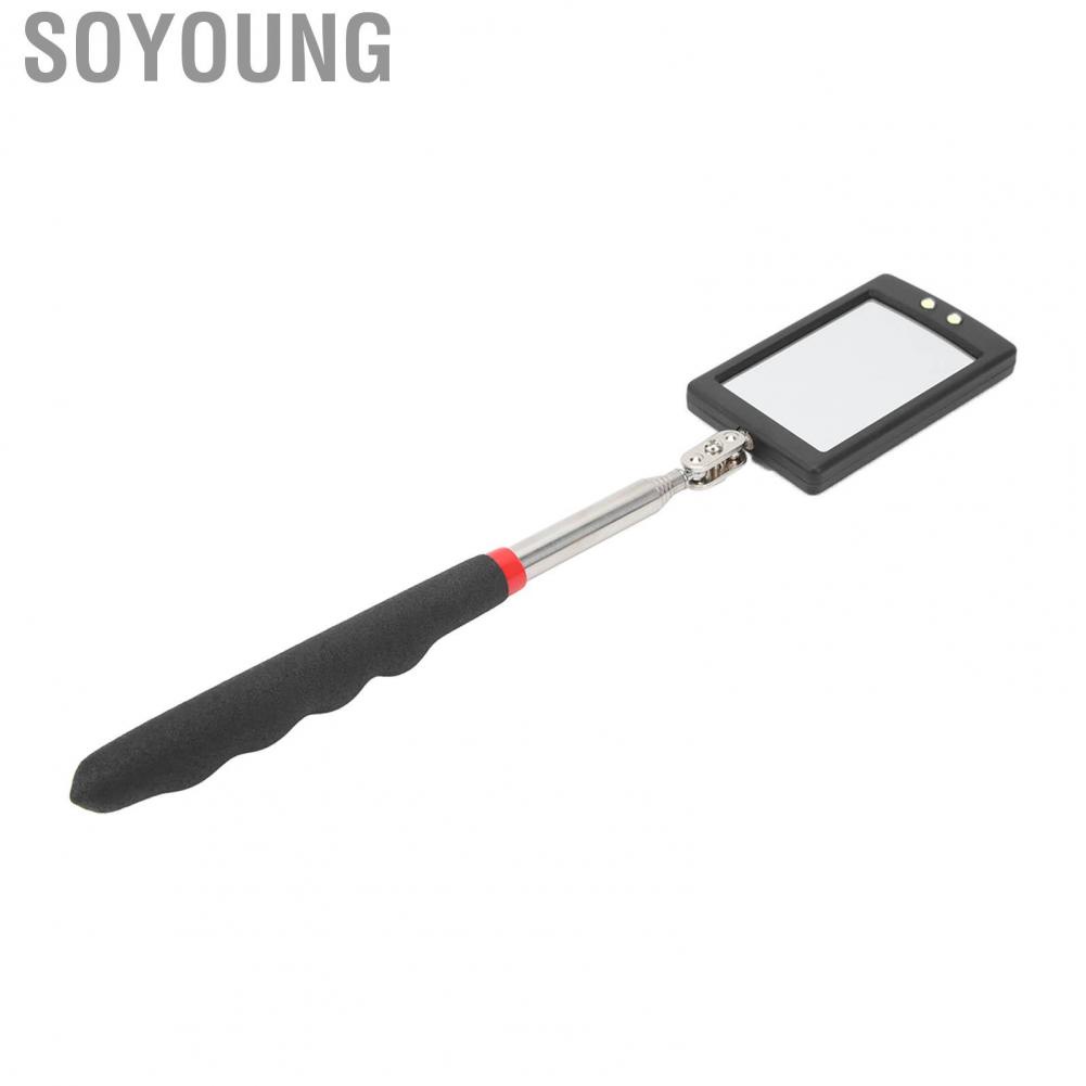 Soyoung Telescopic Inspection Mirror  Lighted 360 Degree Swivel for Automotive Mechanics  Retractable