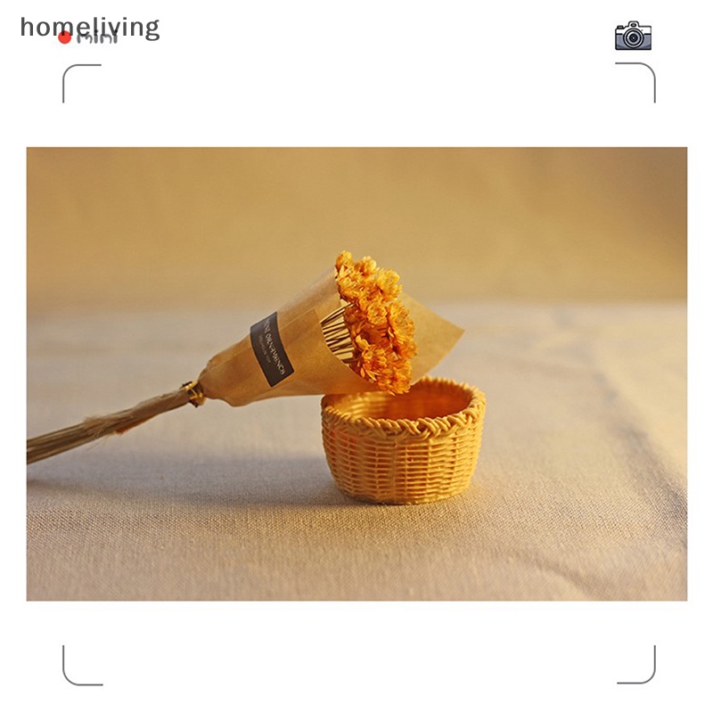 Giỏ Đựng Đồ Mini Bằng Nhựa Resin Tỉ Lệ 1 / 12 Trang Trí Nhà Búp Bê