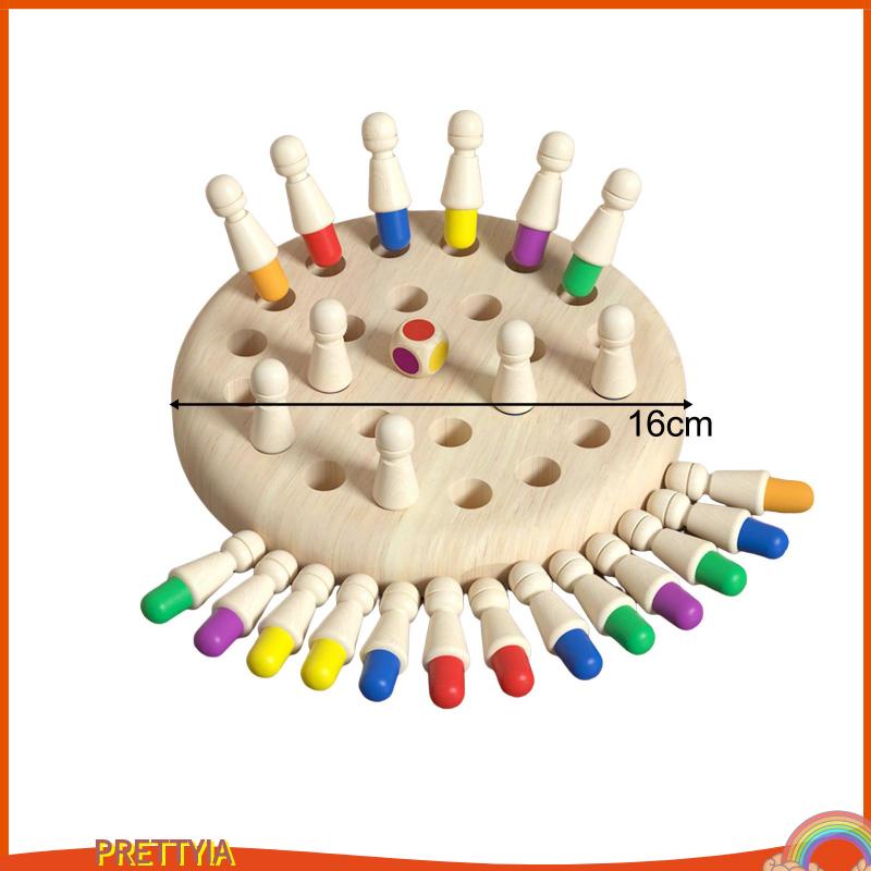 Bộ Trò Chơi Cờ Montessori Bằng Gỗ Rèn Luyện Trí Nhớ Màu Sắc Theo Phương Pháp Montessori