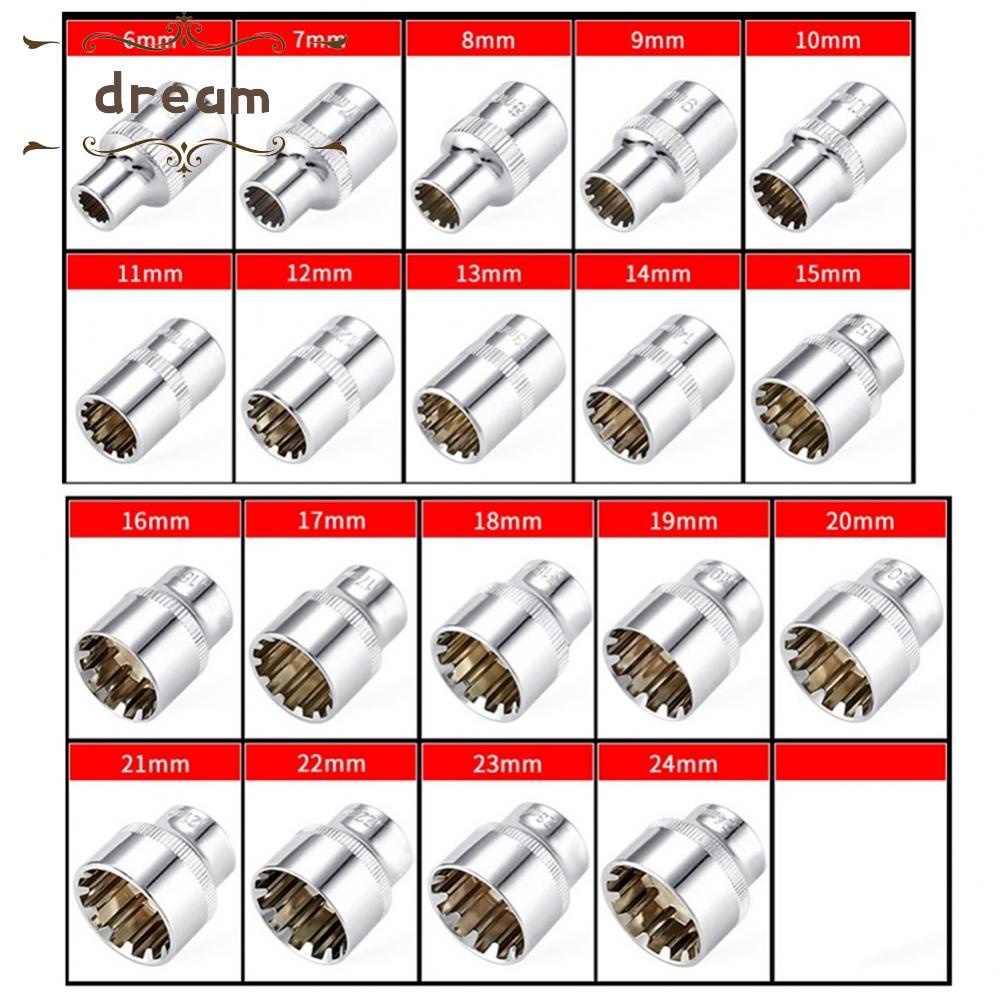 【DREAMLIFE】Socket Chrome Vanadium Steel Ratchet Socket Torx Bit Socket For Ratchet Wrench