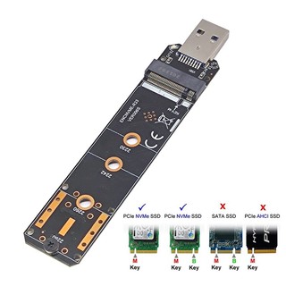 Bộ chuyển đổi usb nvme m.2 nvme sang usb 3.1 bộ chuyển đổi ssd 10gbps usb3.1 thế hệ 2 chip rtl9210 cho m key m2 nvme 2230 2242 2260 2280 m.2 ssd