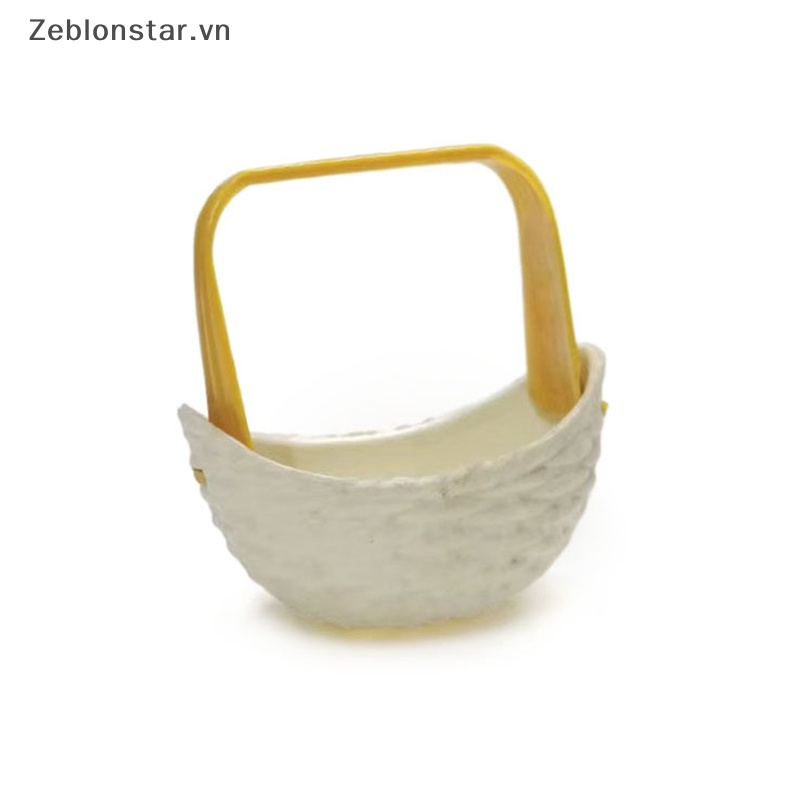 Bộ 2 Rổ Đựng Rau Củ Quả Mini Tỉ Lệ 1: 6 Dùng Trang Trí Nhà Búp Bê