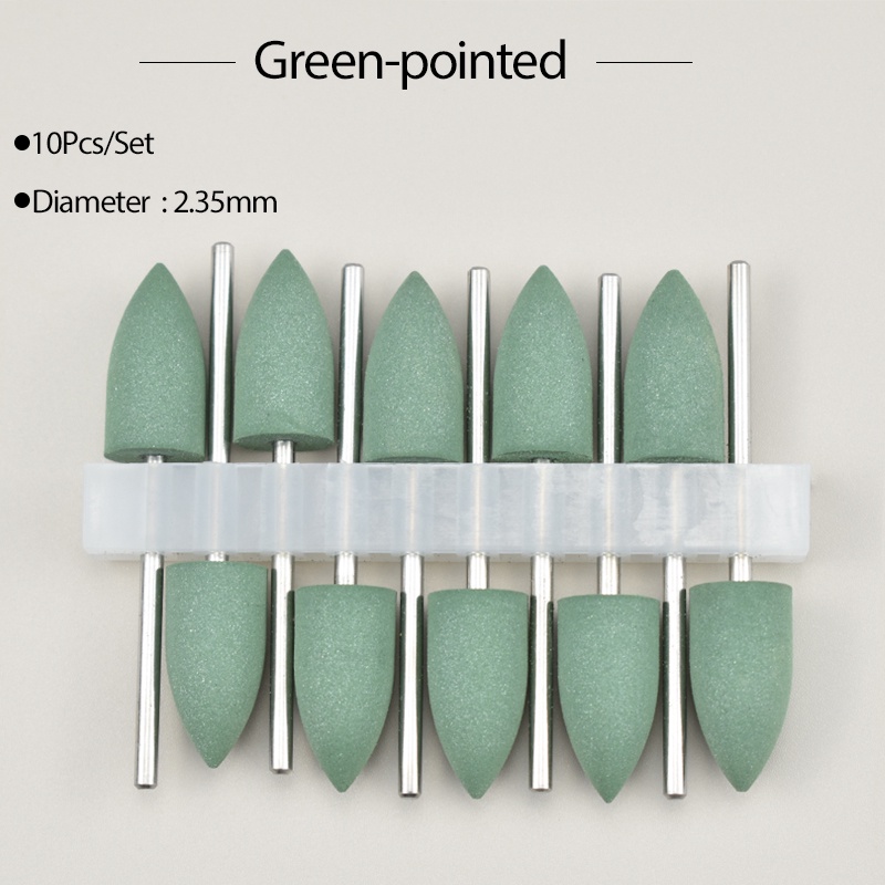Bộ 10 Đầu Mài Đánh Bóng Bằng silicone 2.35mm