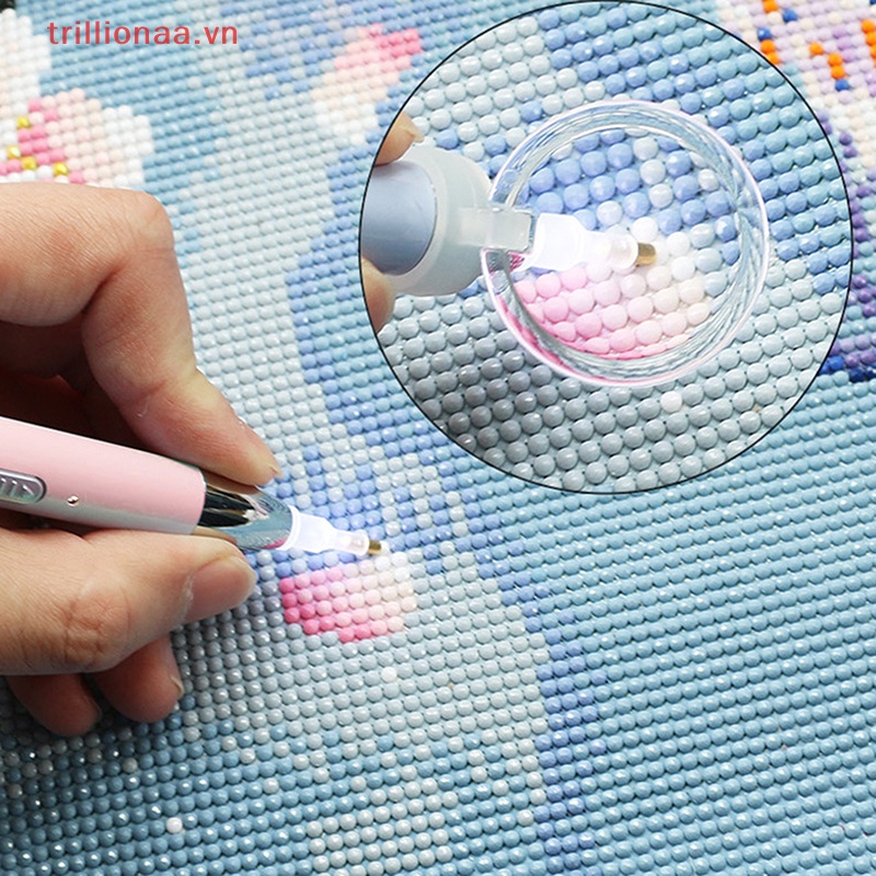 Bút Khoan Kim Cương Kèm Kính Lúp Chuyên Dụng Làm Đồ Thủ Công