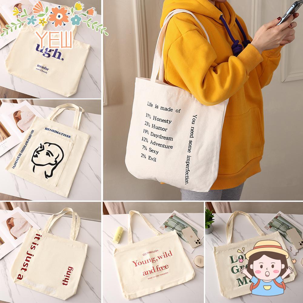 Túi Xách Đeo Vai Vải Bạt Có Khóa Kéo Thời Trang Xuân Thu Cho Nữ