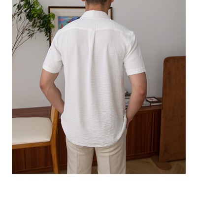 Áo Sơ Mi Ngắn Tay Phong Cách Retro Ý Thời Trang Mùa Hè Giản Dị Dành Cho Nam