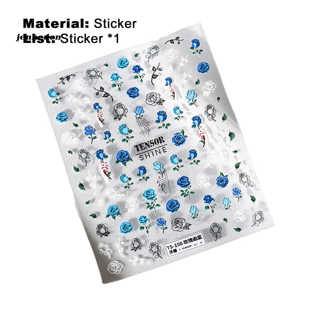 Miếng Dán Trang Trí Móng Tay Chạm Khắc Tinh Tế DIY