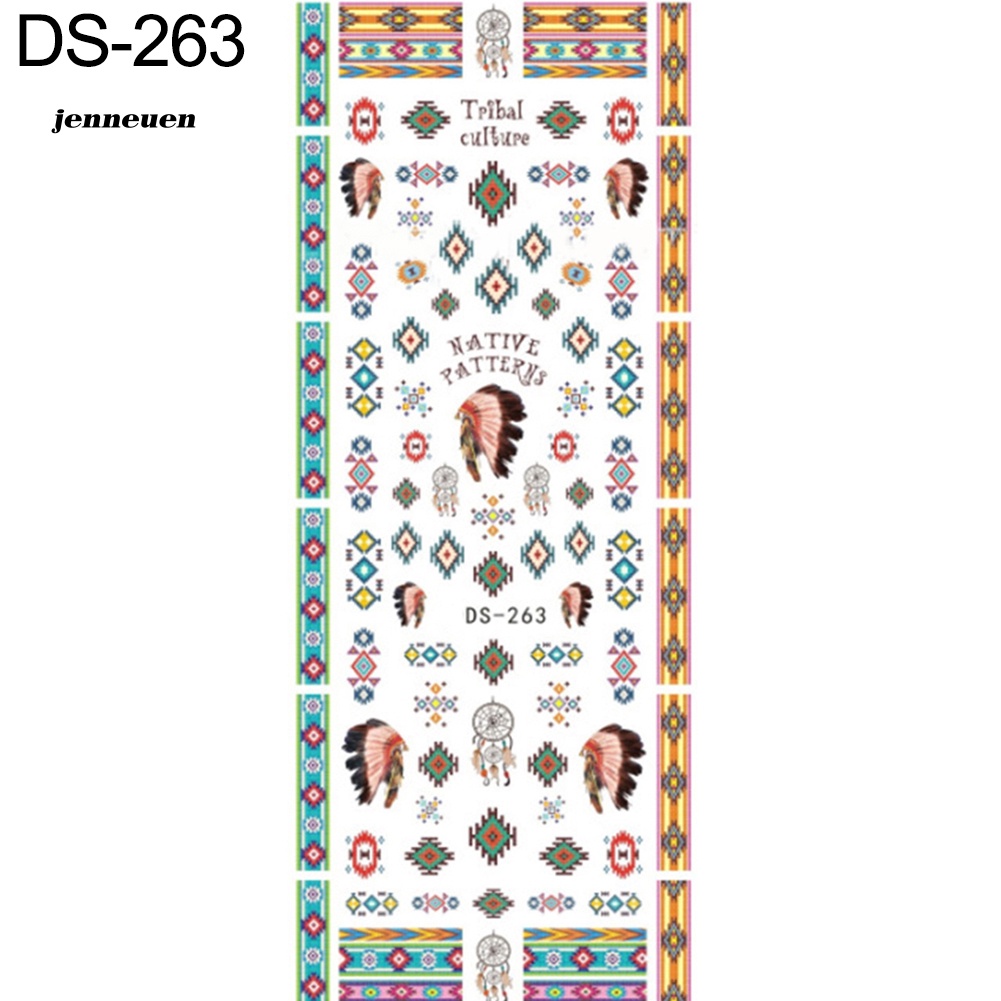 Miếng Dán Trang Trí Móng Tay Hình Hoa / Bướm / Chữ Độc Đáo DIY