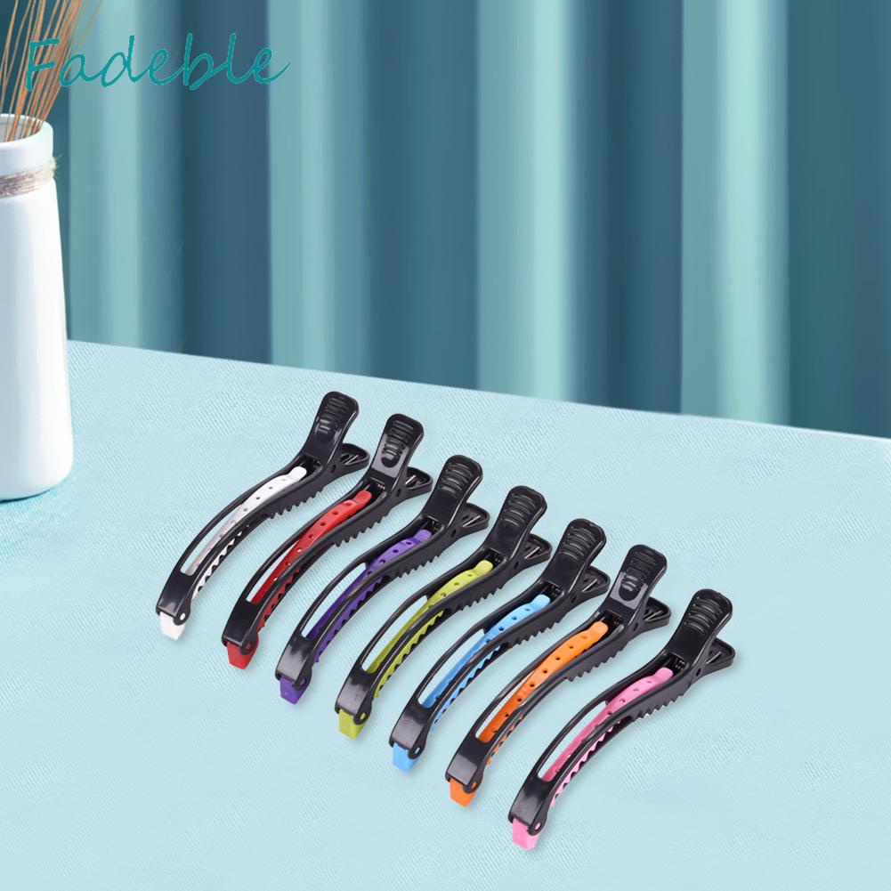 Set 6 Kẹp Nhựa Cố Định Tóc Hai Cổng Thiết Kế Nhỏ Gọn