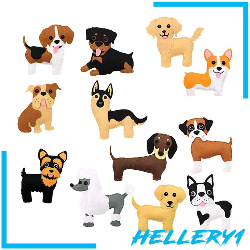 Bộ Dụng Cụ May Vá Thủ Công Bằng Vải Nỉ Hình Động Vật DIY Dành Cho Trẻ Em