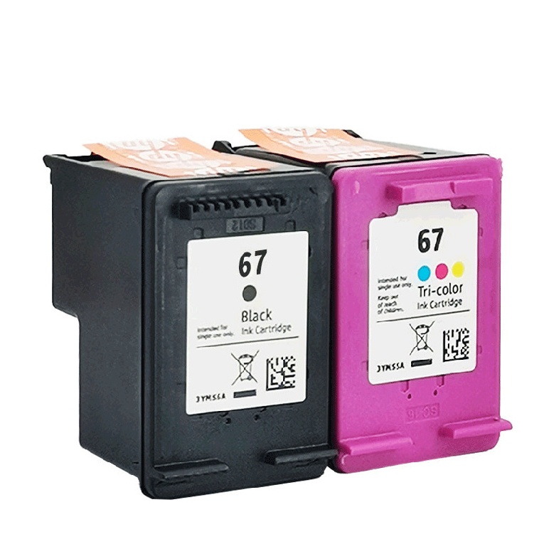 Mengqi 67 Black/Tri-Color Ink Cartridge for HP DeskJet 2700 2723 2330 6020 2320 2332
