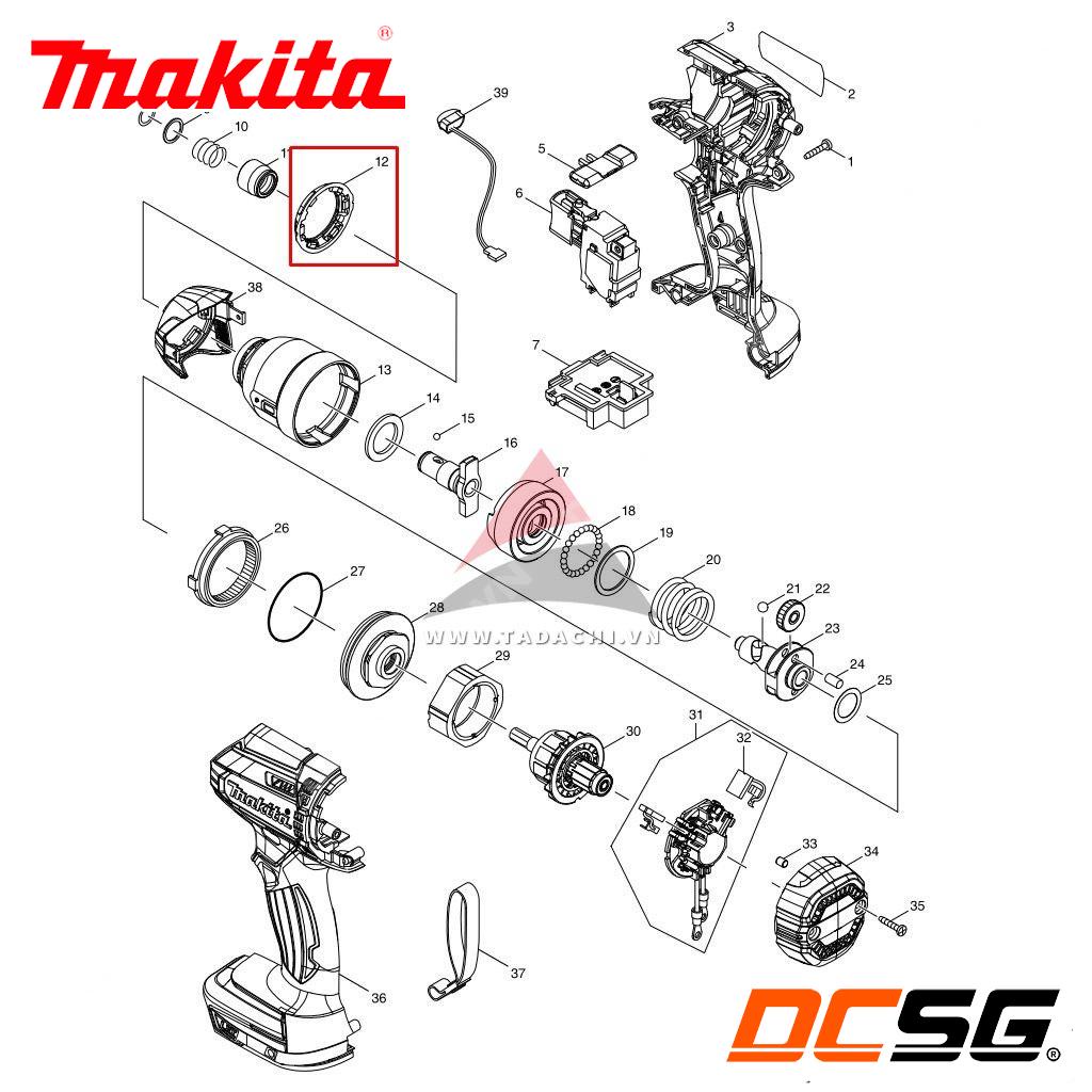 Giảm chấn cho máy vặn vít dùng pin 18V DTD149 Makita 424776-9 | DCSG