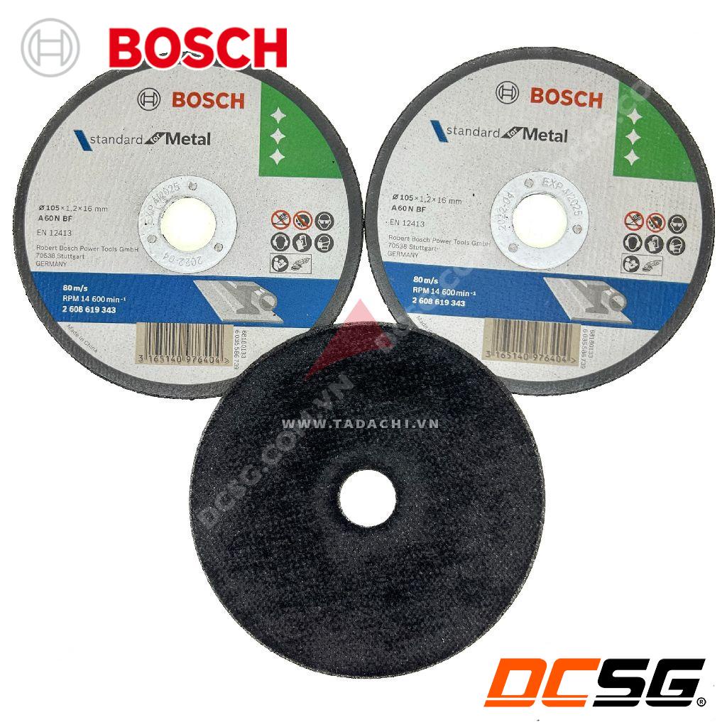 Đá cắt sắt 105x1.2x16mm Standard for Metal Bosch 2608619343 | DCSG
