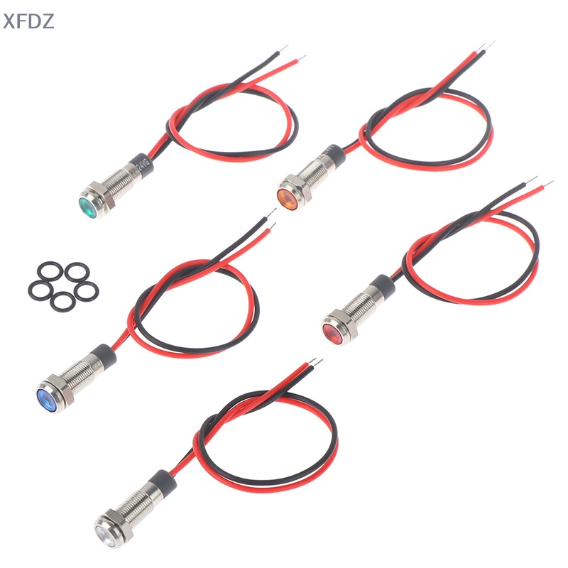 Đèn led Cảnh Báo Kim Loại P67 Chống Thấm Nước 6mm 3v 5v 6v 12v 24v 220v FD