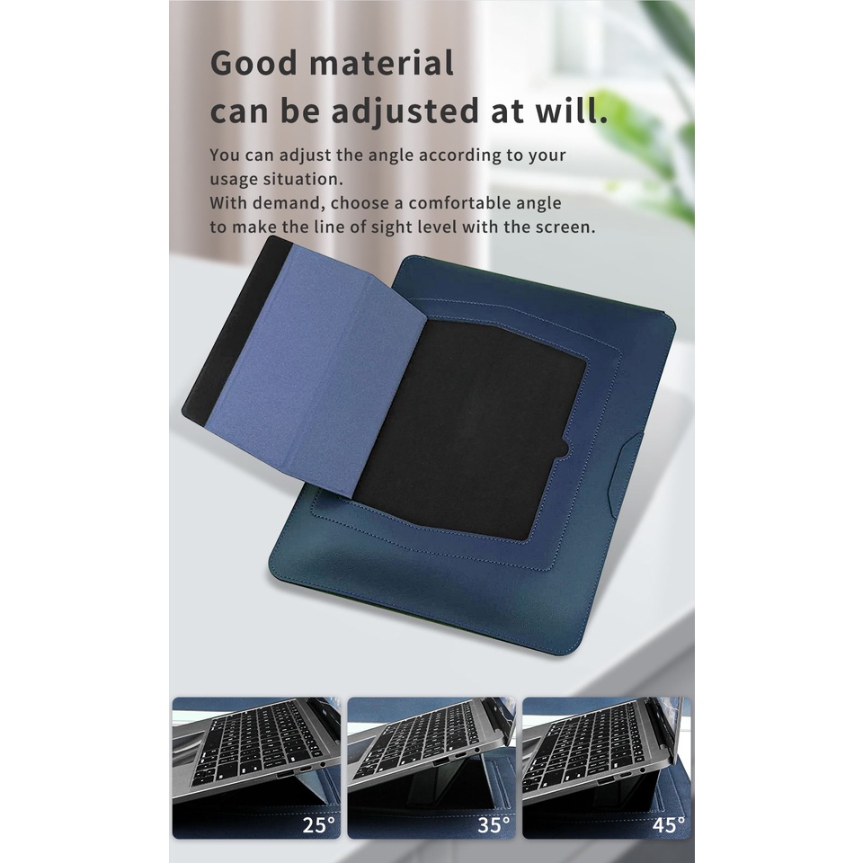 Ốp Túi Da PU Đựng Laptop Macbook Air Pro 13 M2 13.6 14.2 15.3 16 inch