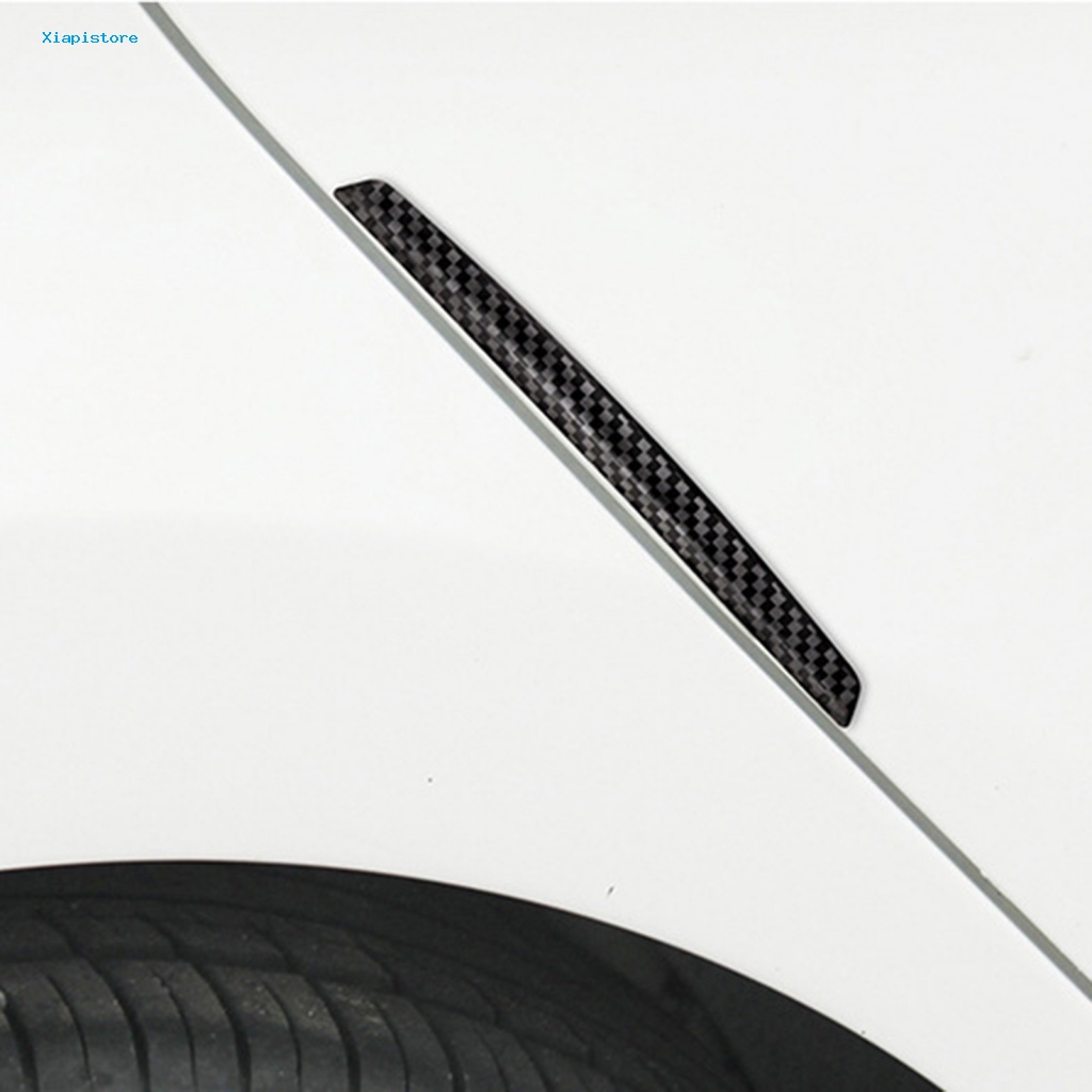 Bộ 4 Miếng Dán Cạnh Cửa Xe Hơi Chống Va Chạm Chống Trầy Xước Họa Tiết Sợi Carbon