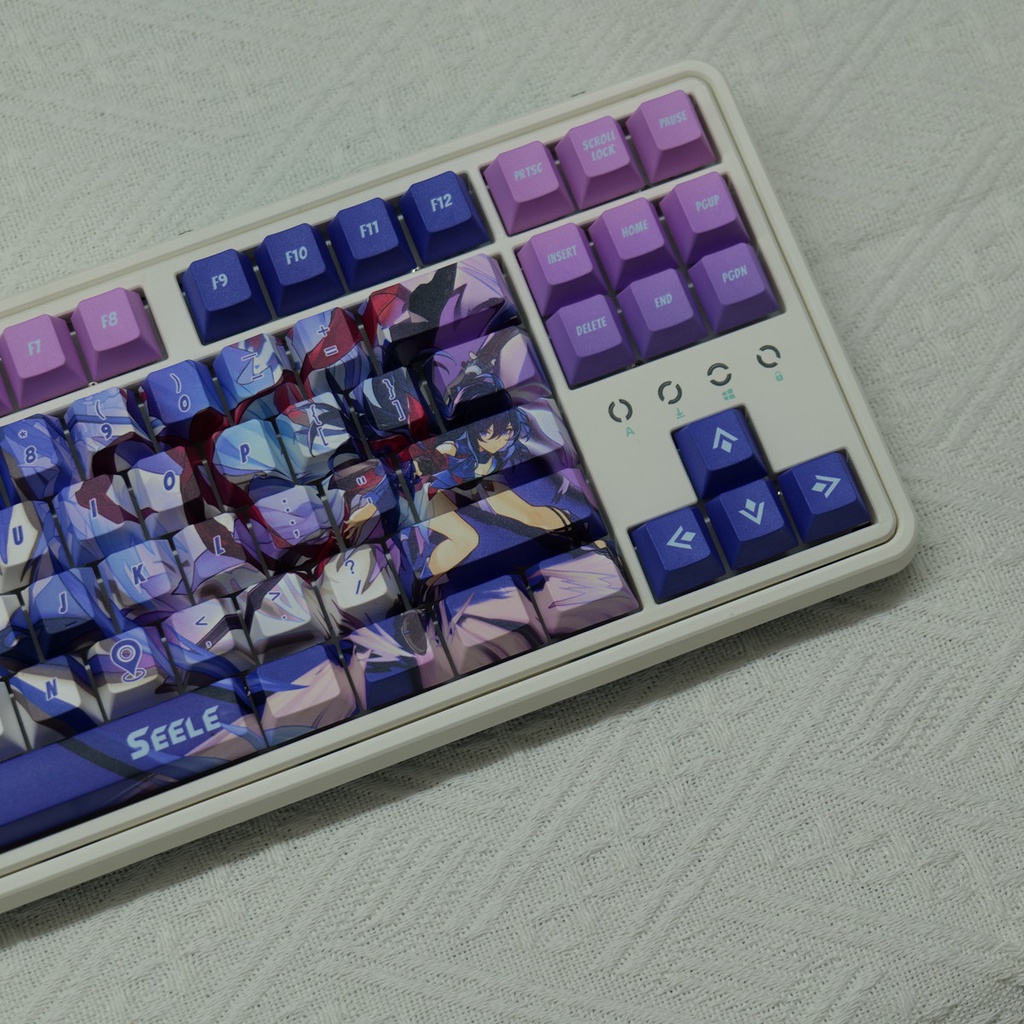 132 Phím Seele Keycaps Cherry Profile Honkai Star Rail Anime PBT Dye Sub Cơ Keycap