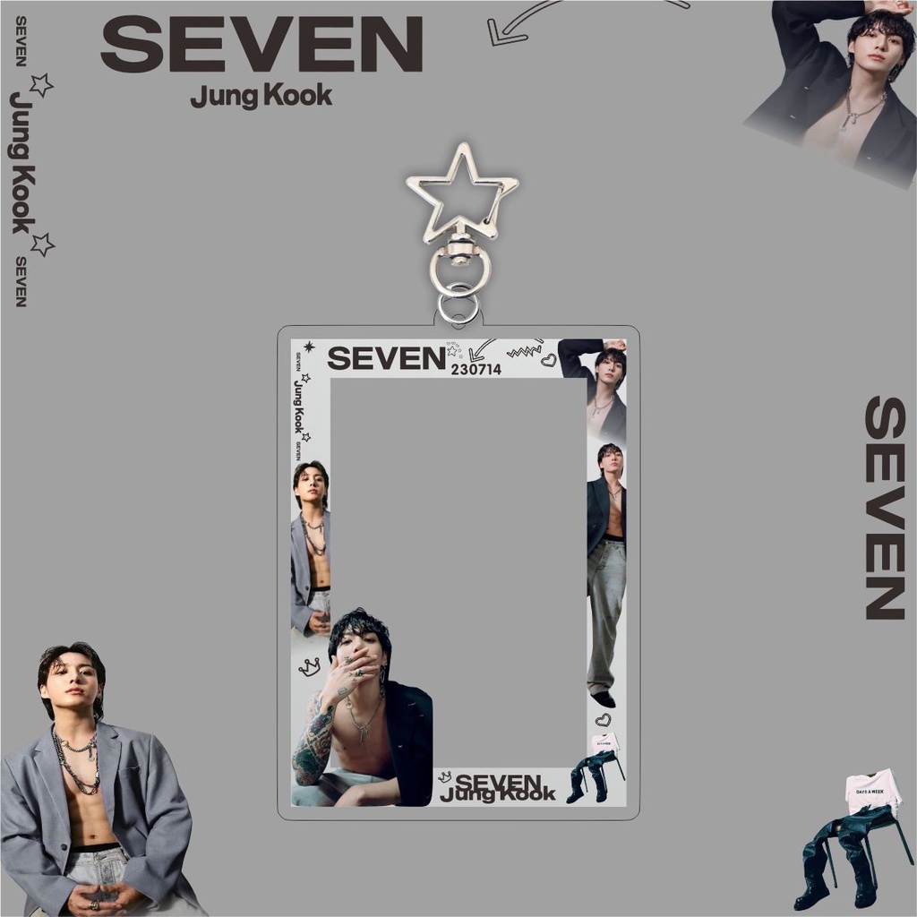 Móc Khóa Thẻ Hình Jung Kook Solo Album SEVEN
