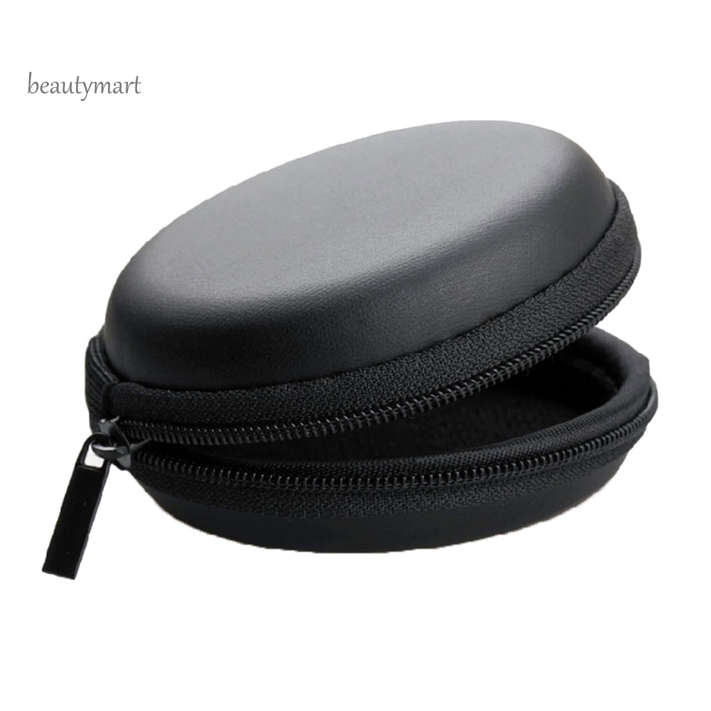 Túi Đựng Tai Nghe Chống Sốc Đa Năng Hình Tròn Có Khóa Kéo beautymartm1