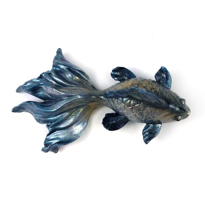 Nav nến khuôn silicone tự làm động vật hương thơm nến phim hoạt hình cá vàng khuôn thạch cao