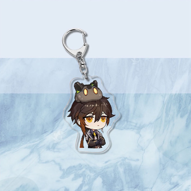 Móc Chìa Khóa Bằng Acrylic Hình Nhân Vật Anime Xiao Hu Tao