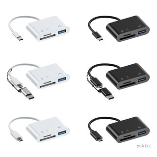 Đầu Đọc Thẻ Nhớ TF Đa Năng 5 Trong 1 Type C USB Micro USB OTG HUB
