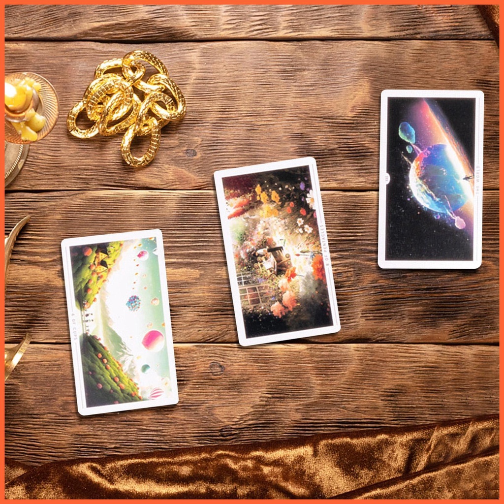 Bộ Bài Tarot 12x7cm In Chữ Tiếng Anh