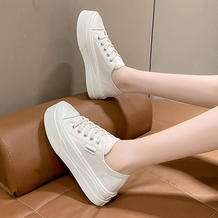 Giày Thể Thao Lưới Mũi Tròn Đế Dày Thời Trang Cho Nữ