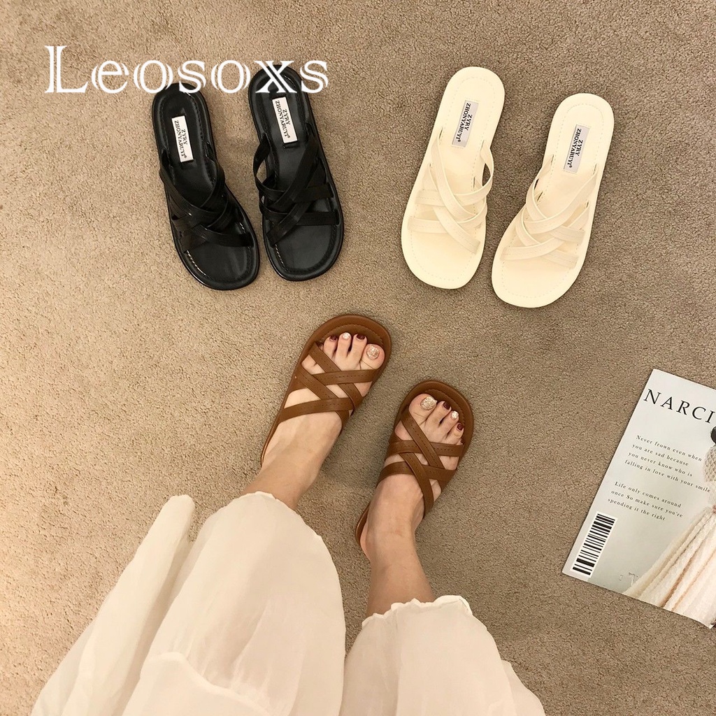 Dép LEOSOXS 072416 đế cao chống trượt thời trang dành cho nữ