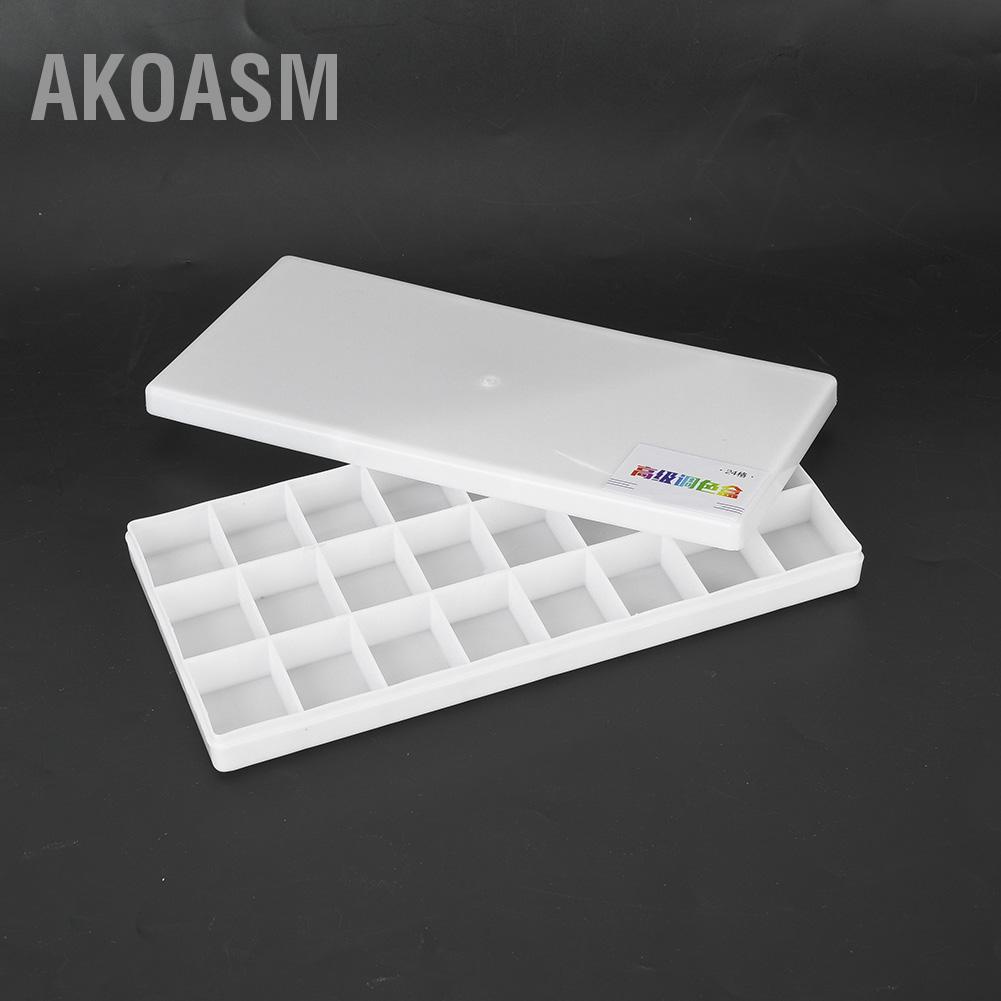 Khay đựng màu nước / bột màu sơn dầu acrylic, Bảng màu trộn hộp sơn sắc tố hình vuông AKOASM