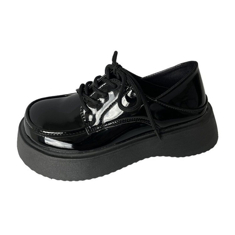 Giày Da Đế Dày Tăng Chiều Cao Phong Cách Lolita Anh Quốc Thời Trang Xuân Hè 2023 Cho Nữ