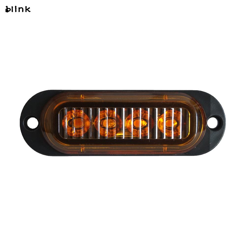 Set 2 Đèn Xi Nhan 4 Bóng LED Ánh Sáng Vàng Chuyên Dụng Cho Xe Tải