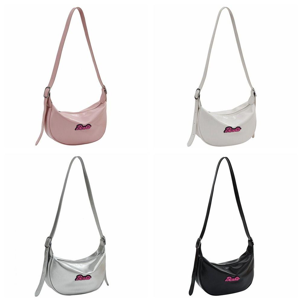 Healmeyou barbie letter crossbody bag, y2k có thể điều chỉnh dây đeo vai, túi đeo vai đơn giản túi xách di động cô gái
