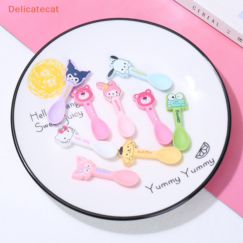 Bộ 5 Muỗng Mini Hình Hoạt Hình Dễ Thương Trang Trí Nhà Búp Bê